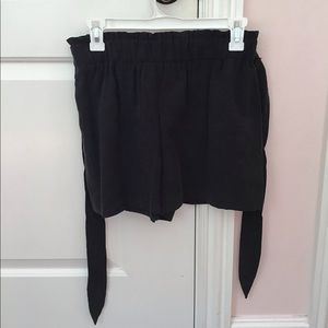 BCBG flowy shorts with front tie